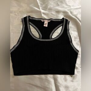 Victoria's Secret Black and White Cable Knit Bra